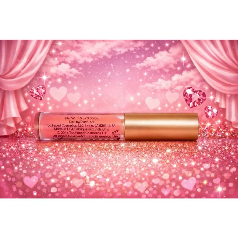 Too Faced - Lip Gloss - Shade: Naked Dolly - Travel Size - 0.05 oz/ 1.5 g